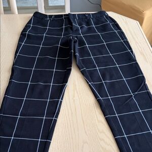 Women's Black Checkered Pants